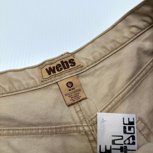 Vintage Webs Relaxed Fit Canvas Shorts 40 - Picture 5 of 6